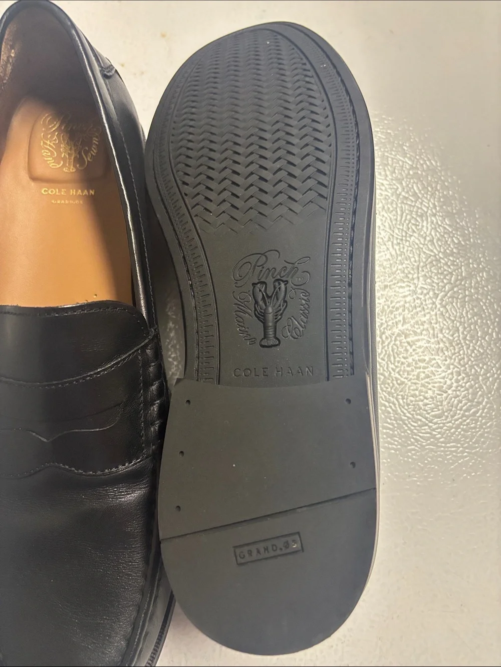 NWOT Cole Haan Black Leather Penny Loafers